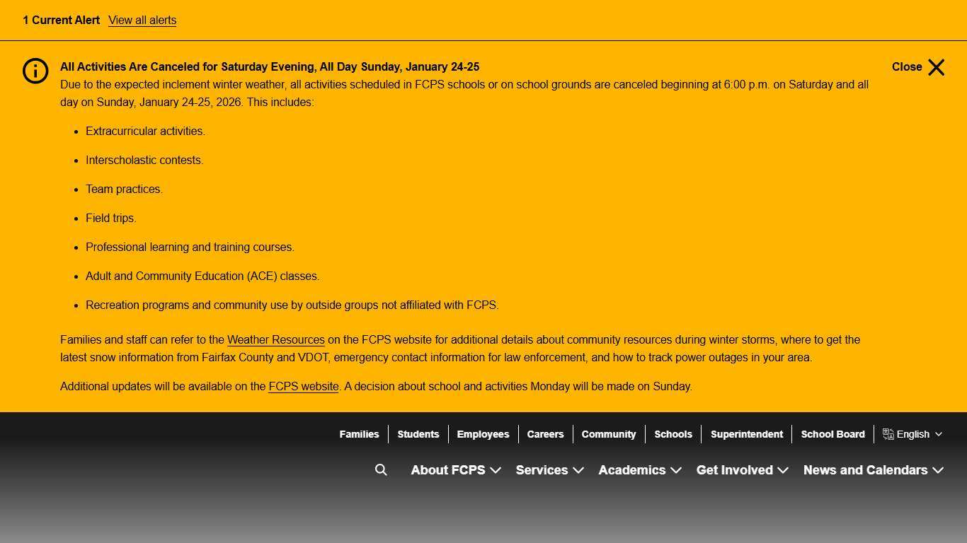 Home Fairfax County Public Schools Fairfax County, Virginia Fairfax County Public Schools