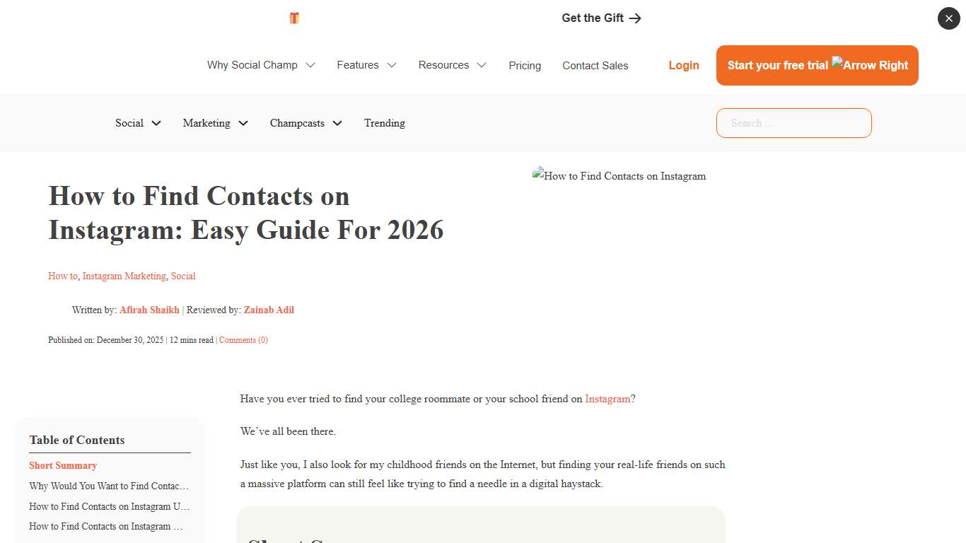 How to Find Contacts on Instagram in 2026